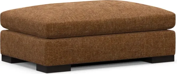 Ethan Foam Comfort Ottoman - Sundar Spice
