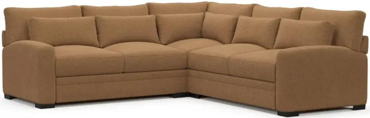 Boston Hybrid Comfort Sectional - Texel Caramel