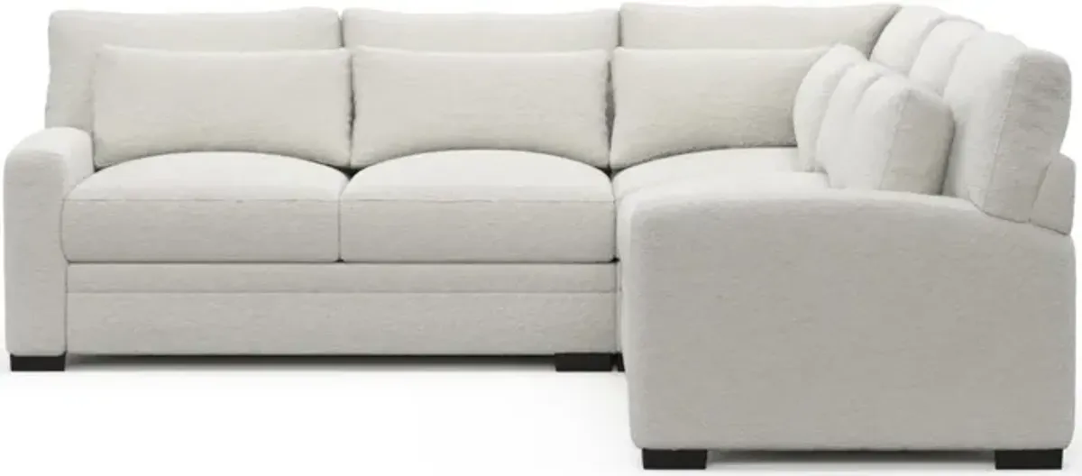 Boston Hybrid Comfort Sectional - Texel Gray