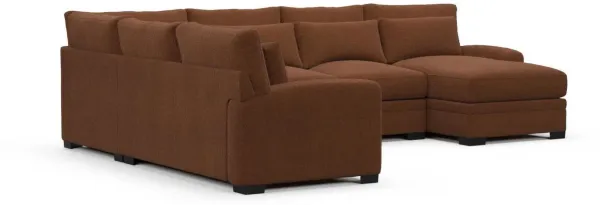 Boston Hybrid Comfort Sectional - Nora Chocolate