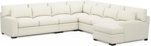 Boston Hybrid Comfort Sectional - Expedition Opal