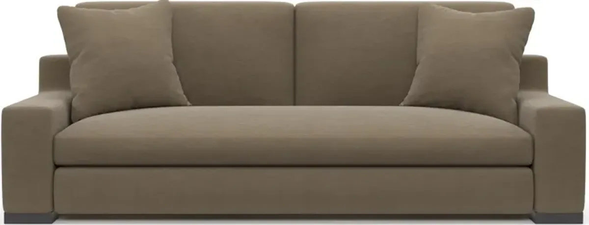 Ethan Foam Comfort Sofa - Merrimac Brownstone