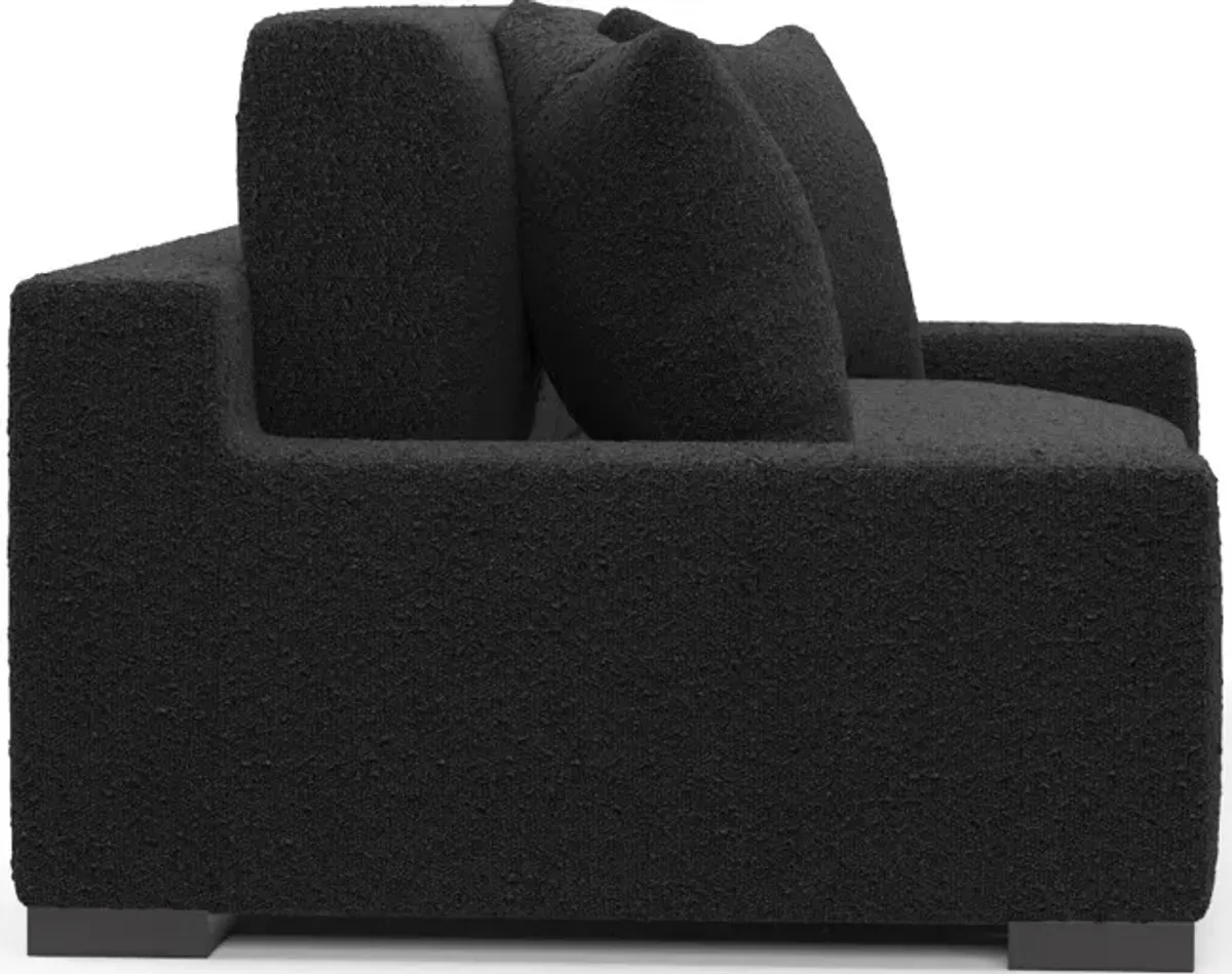 Ethan Foam Comfort Sofa - Bloke Obsidian