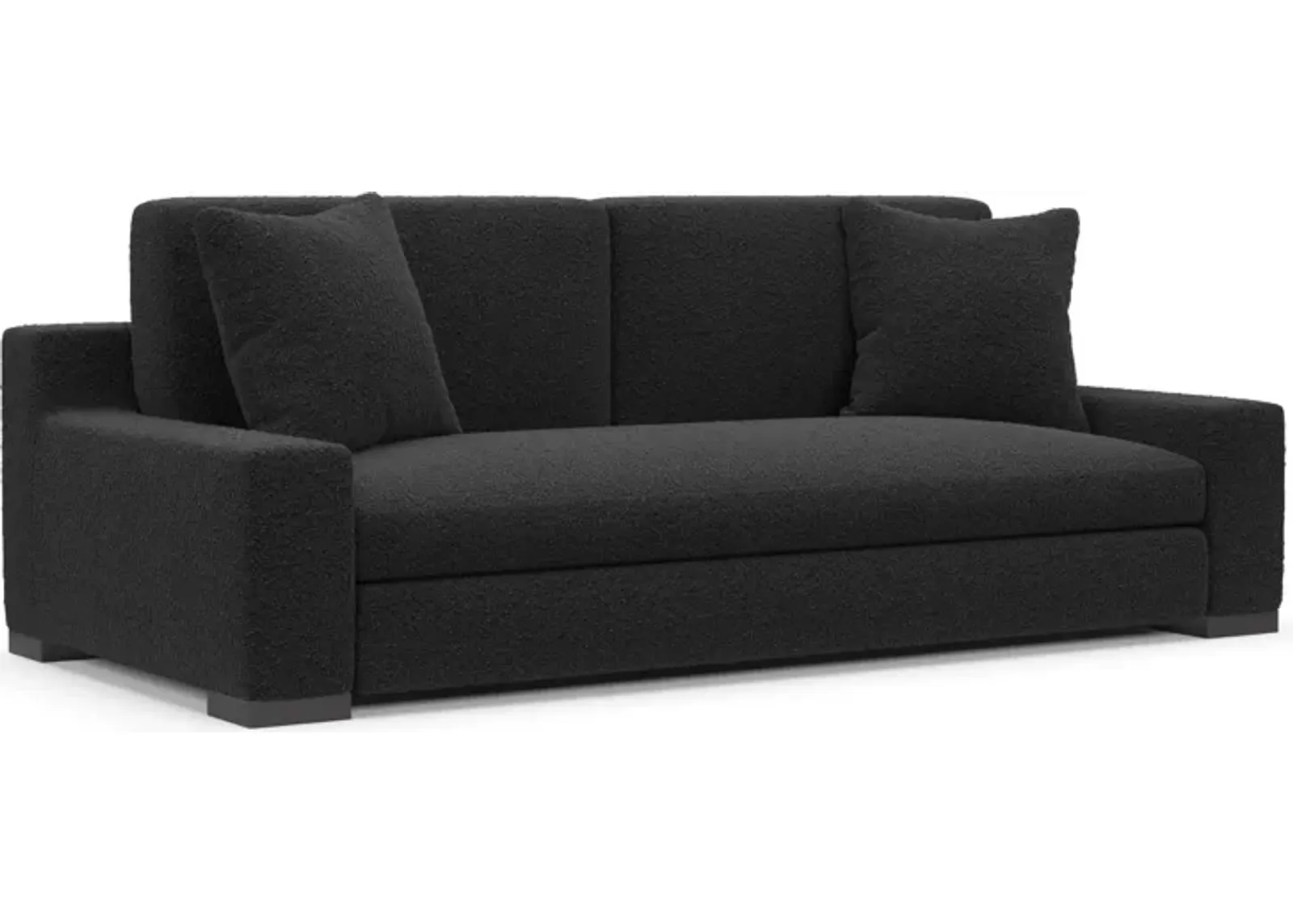 Ethan Foam Comfort Sofa - Bloke Obsidian