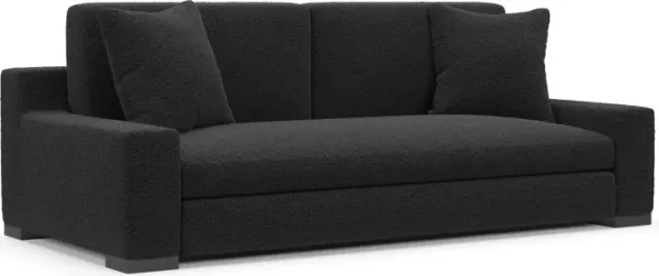 Ethan Foam Comfort Sofa - Bloke Obsidian