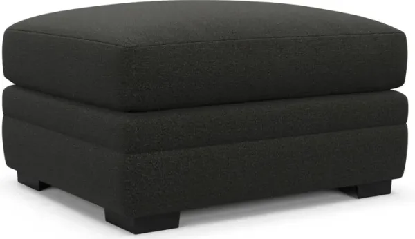 Boston Foam Comfort Ottoman - Liv Onyx