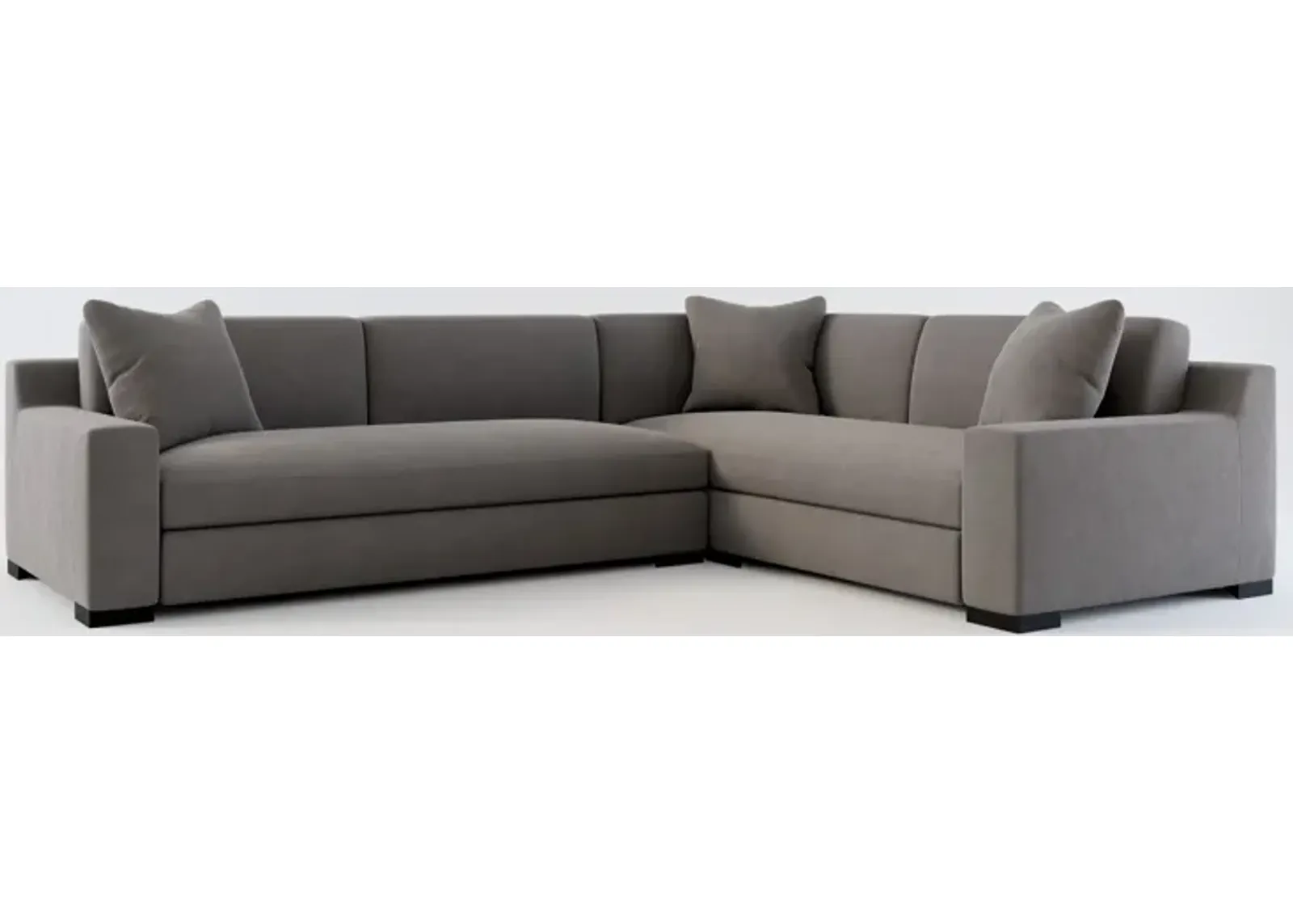 Ethan Foam Comfort 2-Piece Sectional with Left-Facing Sofa - Merrimac Ash