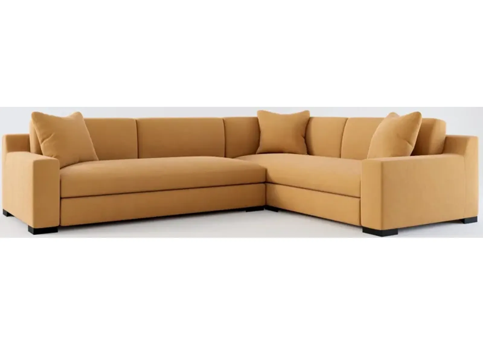 Ethan Foam Comfort 2-Piece Sectional with Left-Facing Sofa- Merrimac Topaz