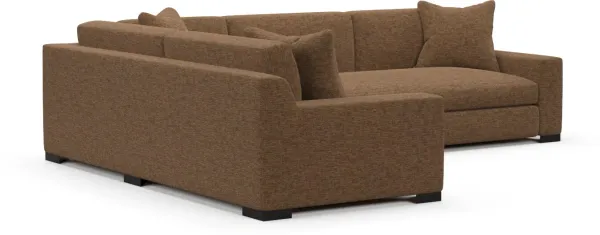 Ethan Foam Comfort Sectional - Balvi Truffle