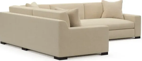 Ethan Foam Comfort Sectional - Midcentury Sand