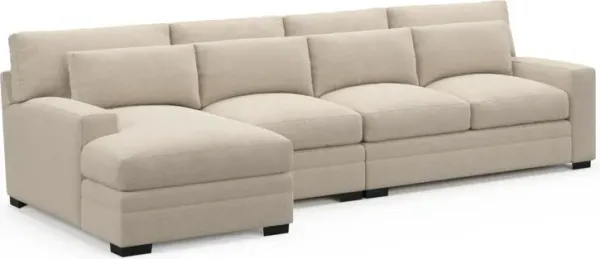 Boston Foam Comfort Sectional - Basker Antique