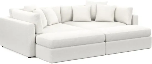 Sasha Foam Comfort Sectional - Blimey Cloud
