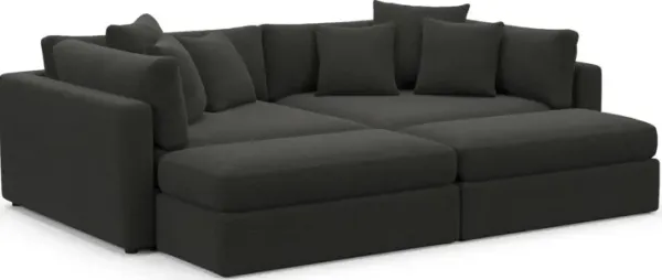 Sasha Foam Comfort Sectional - Liv Onyx