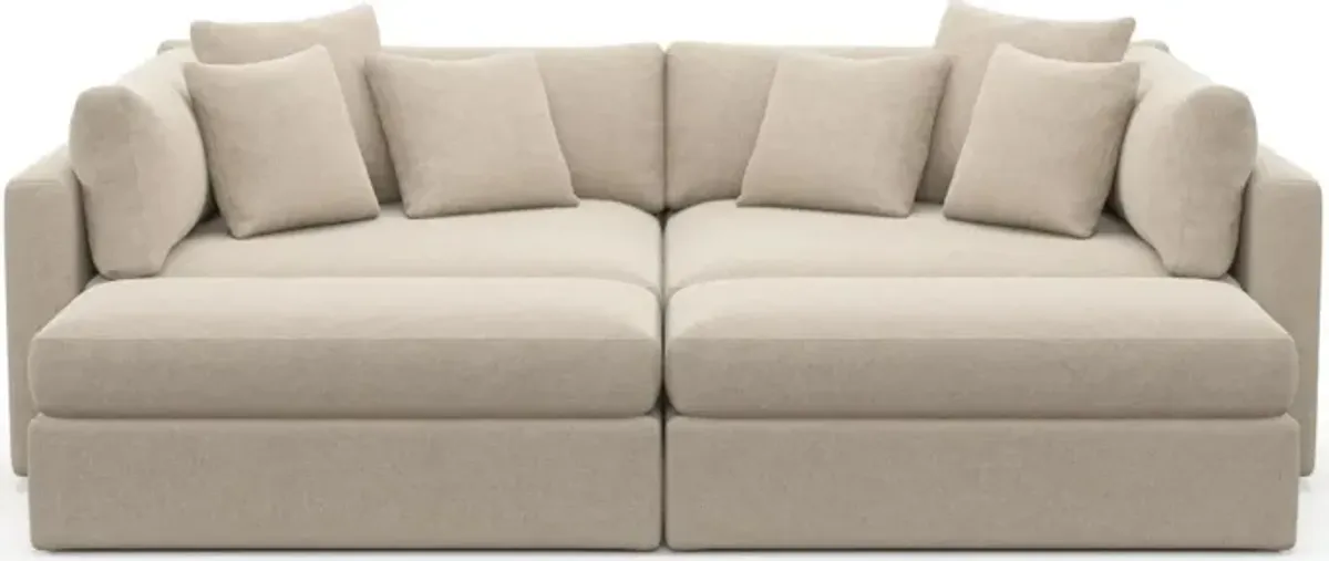 Sasha Foam Comfort Sectional - Basker Antique