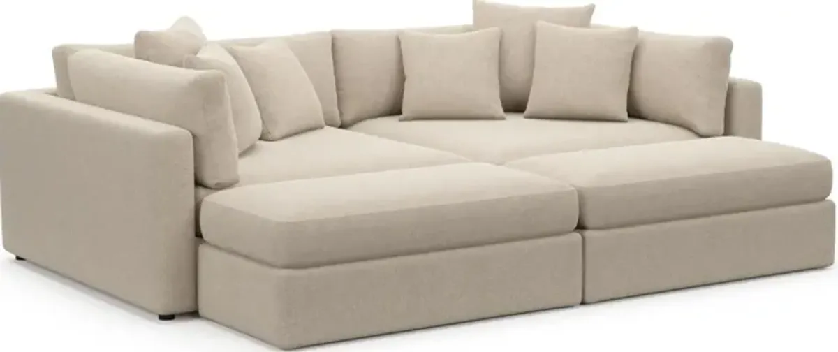 Sasha Foam Comfort Sectional - Basker Antique