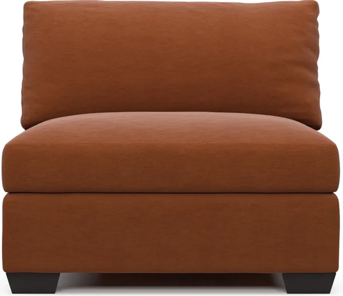 Beckham Foam Comfort Armless Chair - Merrimac Brick