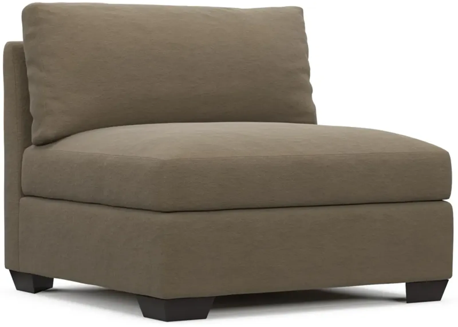 Beckham Foam Comfort Armless Chair - Merrimac Brownstone