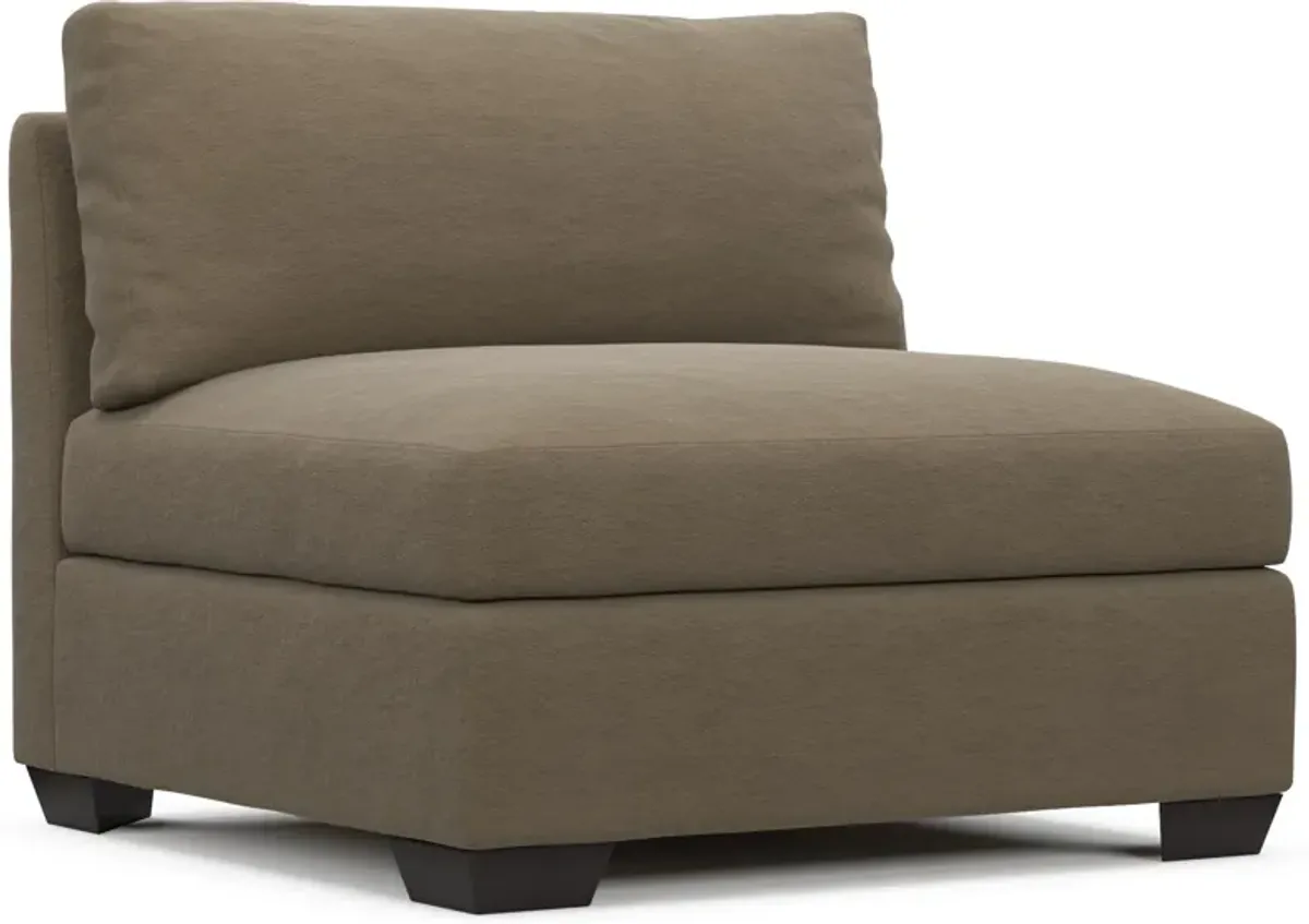 Beckham Foam Comfort Armless Chair - Merrimac Brownstone