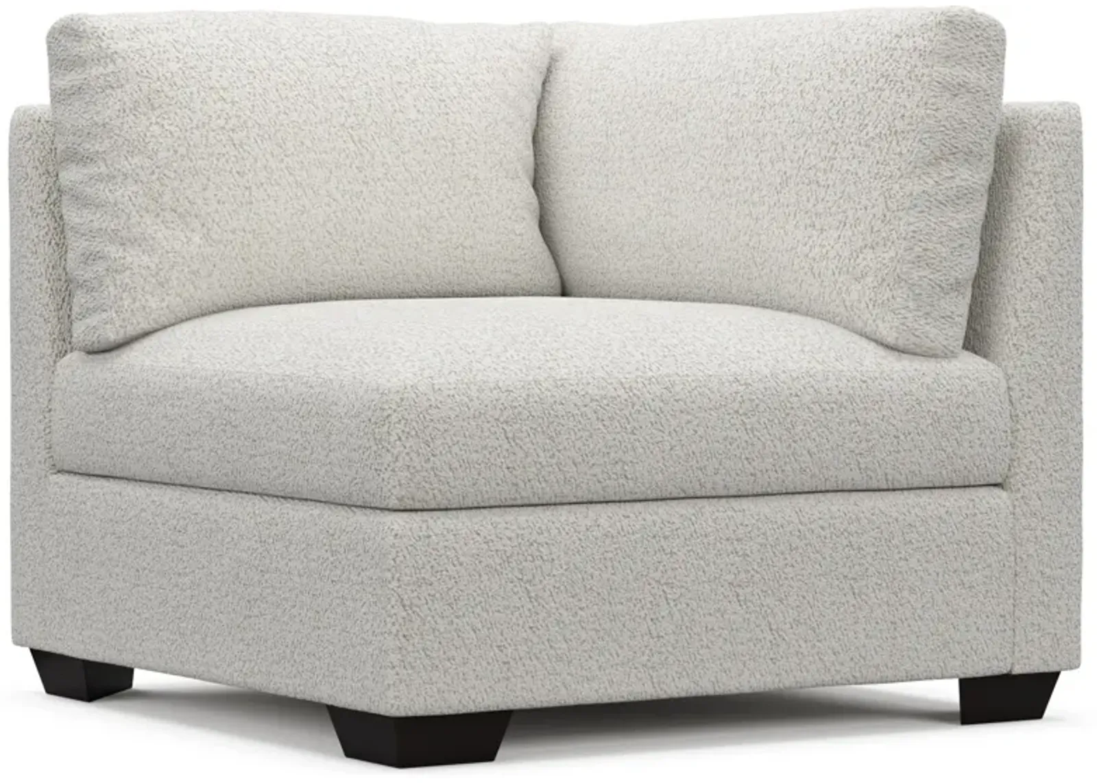 Beckham Foam Comfort Corner Chair - River Rock Ivory