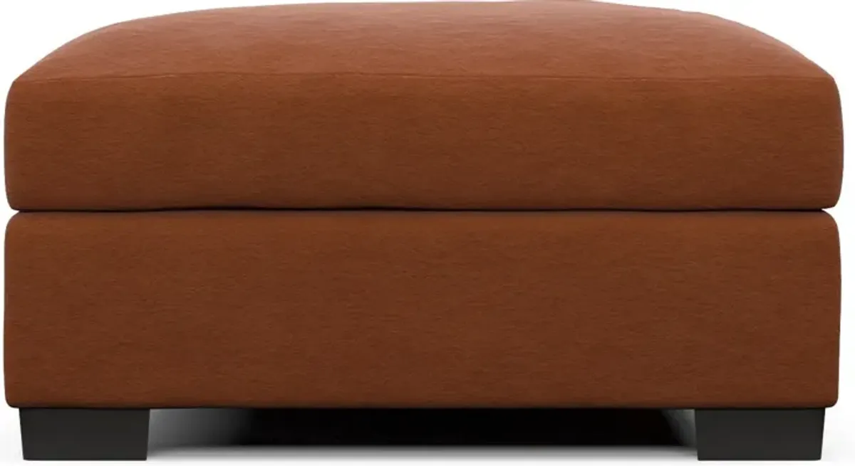 Beckham Foam Comfort Ottoman - Merrimac Brick