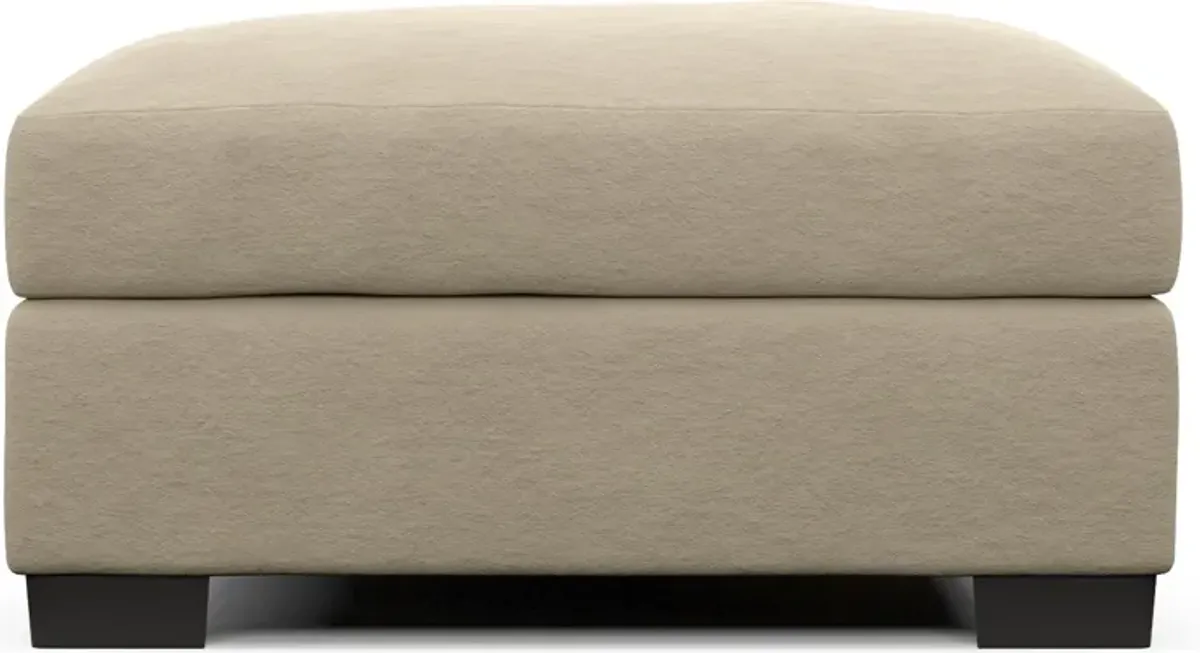 Beckham Foam Comfort Ottoman - Merrimac Ecru