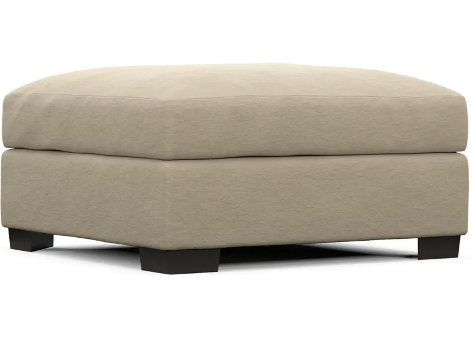 Beckham Foam Comfort Ottoman - Merrimac Ecru