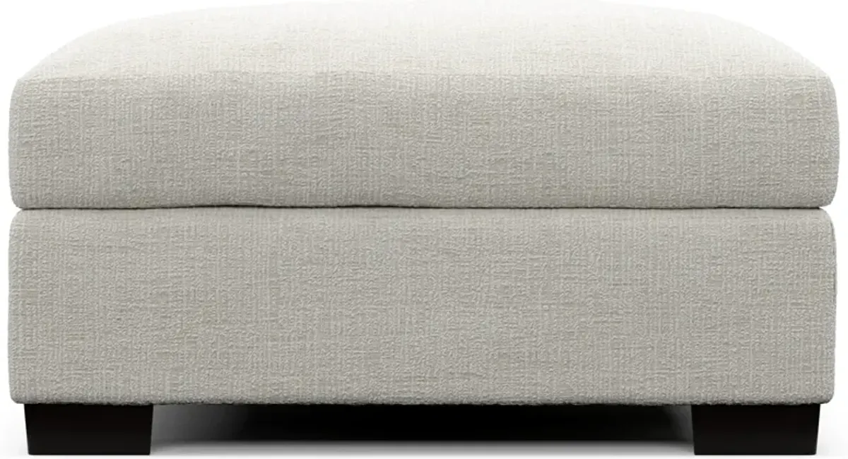 Beckham Foam Comfort Ottoman - Bantu Pearl