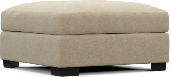 Beckham Foam Comfort Ottoman - Midcentury Sand