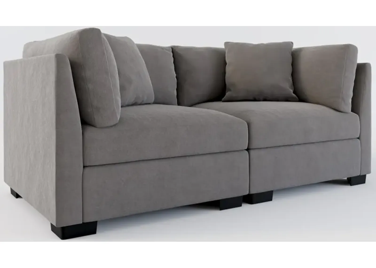 Beckham 2-Piece Foam Comfort Sofa - Merrimac Ash