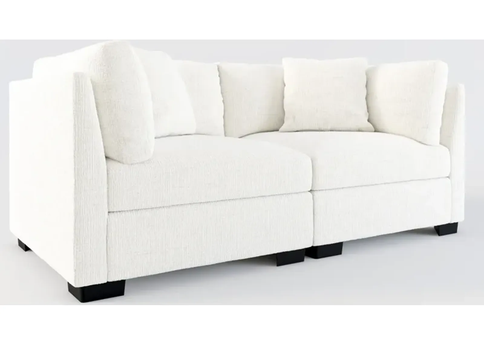 Beckham Foam Comfort 2-Piece Sofa - Bantu Pearl