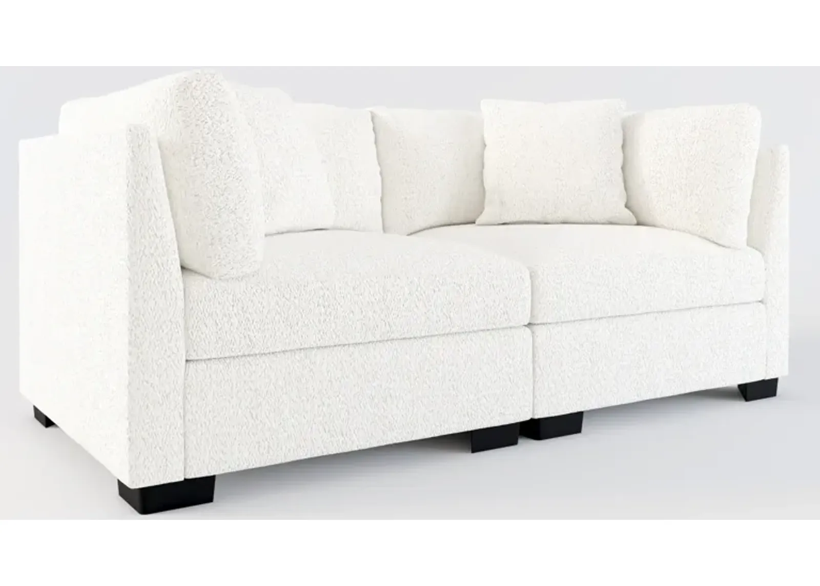 Beckham Foam Comfort 2-Piece Sofa - River Rock Ivory