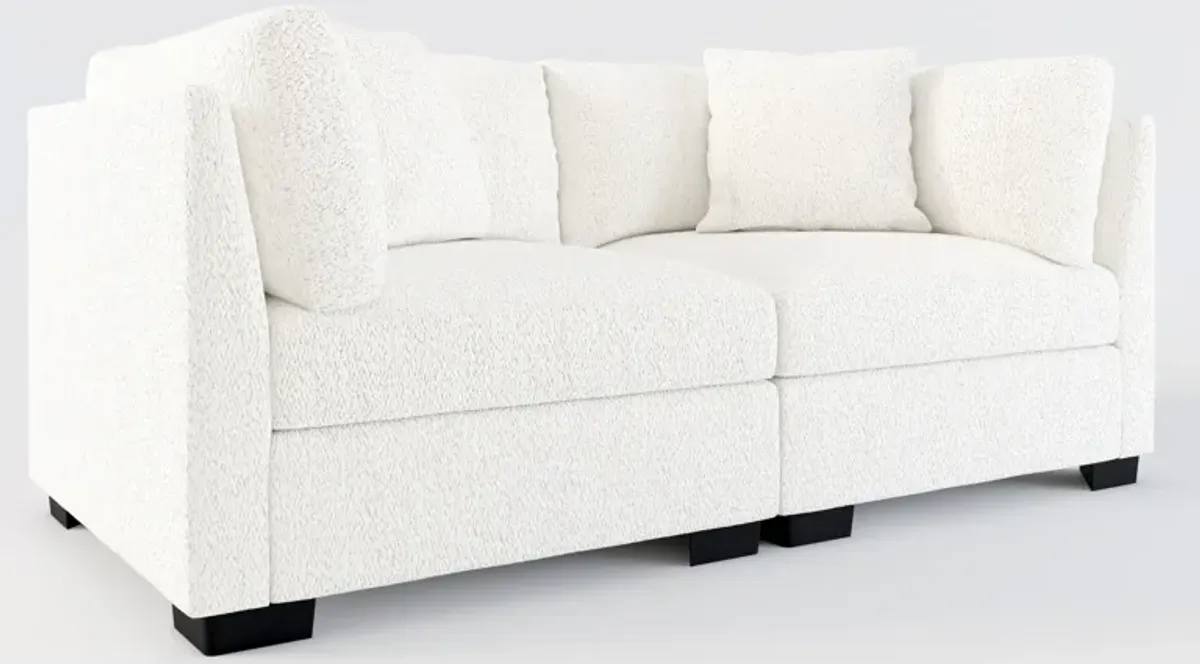 Beckham Foam Comfort 2-Piece Sofa - River Rock Ivory