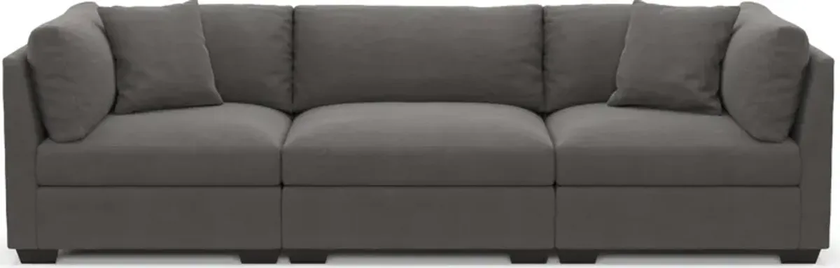 Beckham 3-Piece Foam Comfort Sofa - Merrimac Ash