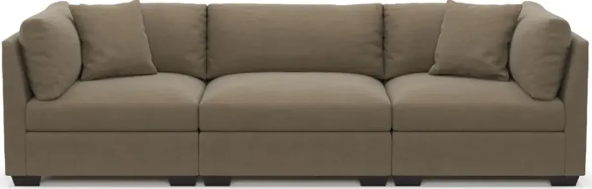 Beckham 3-Piece Foam Comfort Sofa - Merrimac Brownstone