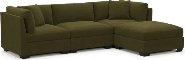 Beckham Foam Comfort Sectional - Midcentury Peat