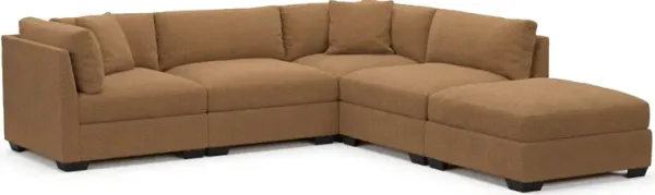 Beckham Foam Comfort Sectional - Texel Caramel