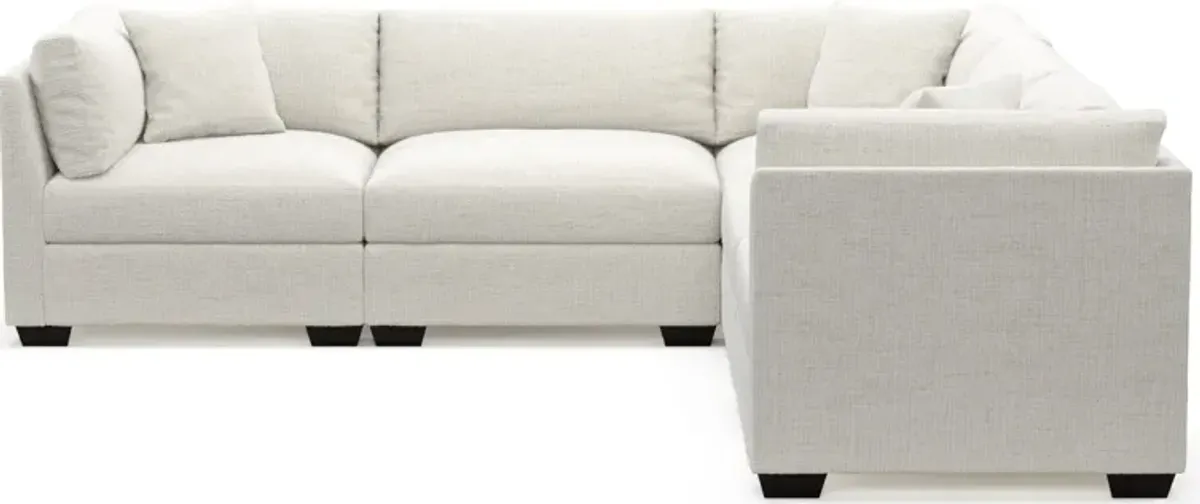 Beckham Foam Comfort 5-Piece Sectional - Bantu Pearl