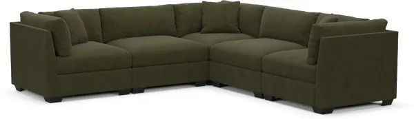 Beckham Foam Comfort Sectional - Marina Moss