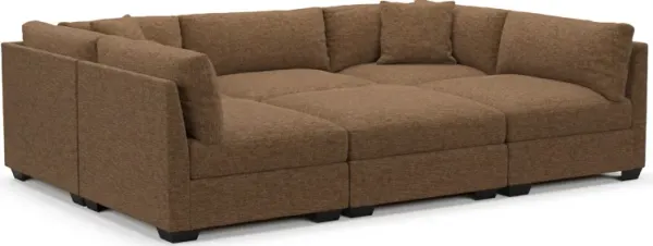 Beckham Foam Comfort Sectional - Balvi Truffle