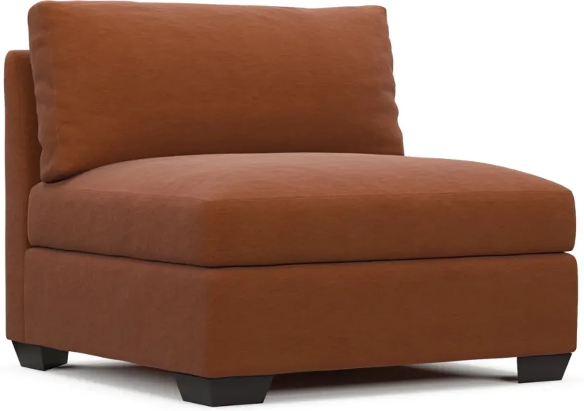 Beckham Hybrid Comfort Armless Chair - Merrimac Brick