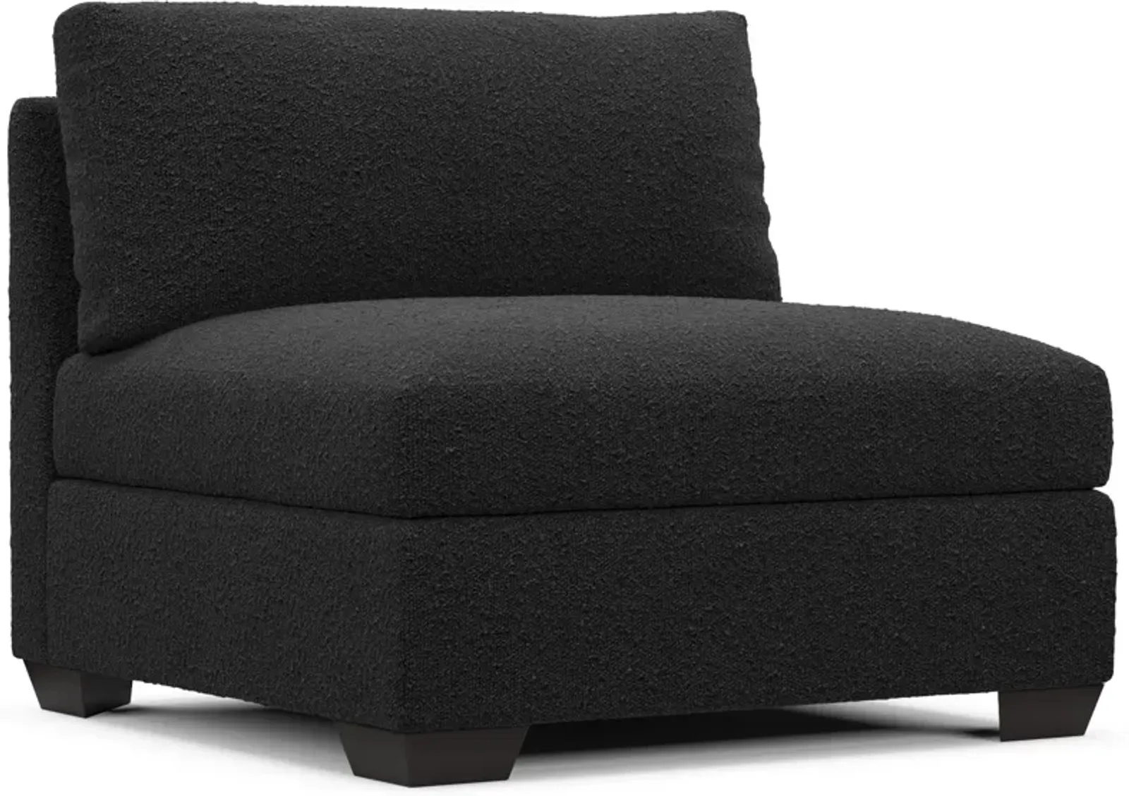 Beckham Hybrid Comfort Armless Chair - Bloke Obsidian