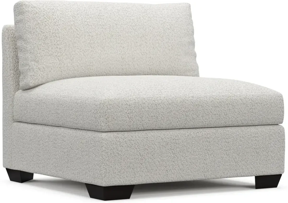 Beckham Hybrid Comfort Armless Chair - River Rock Ivory