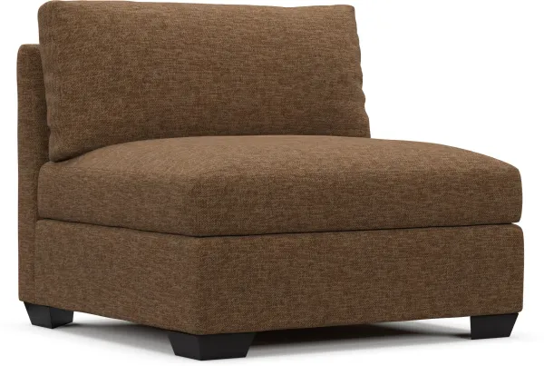 Beckham Hybrid Comfort Armless Chair - Balvi Truffle