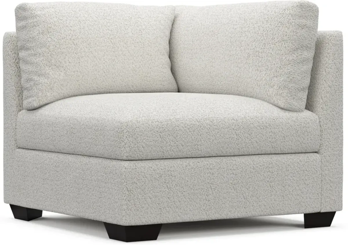 Beckham Hybrid Comfort Corner Chair - River Rock Ivory