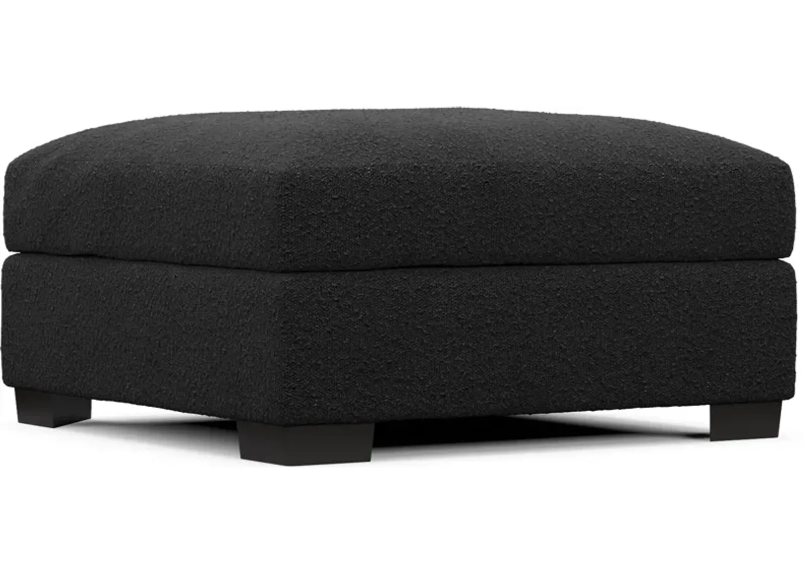 Beckham Hybrid Comfort Ottoman - Bloke Obsidian