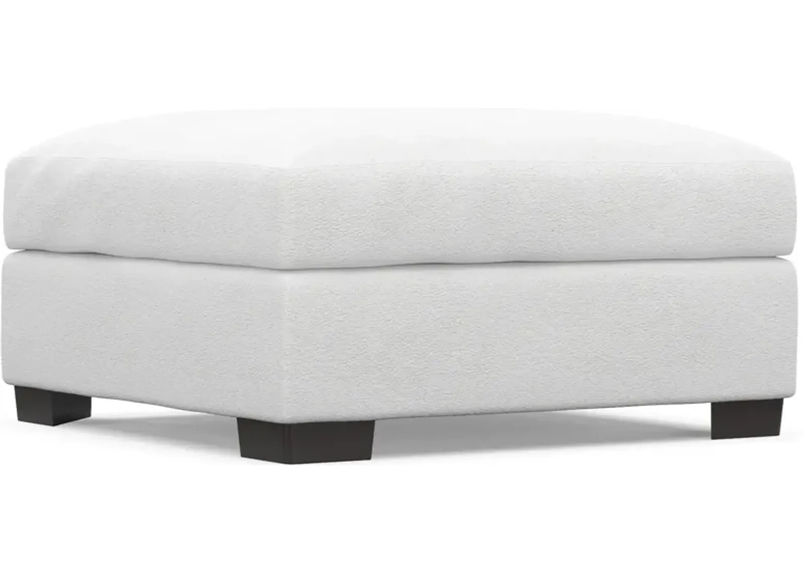 Beckham Hybrid Comfort Ottoman - Lovie Chalk