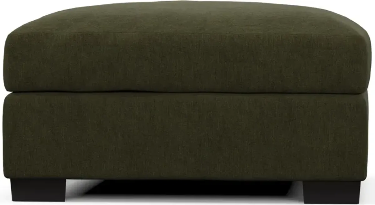 Beckham Hybrid Comfort Ottoman - Marina Moss