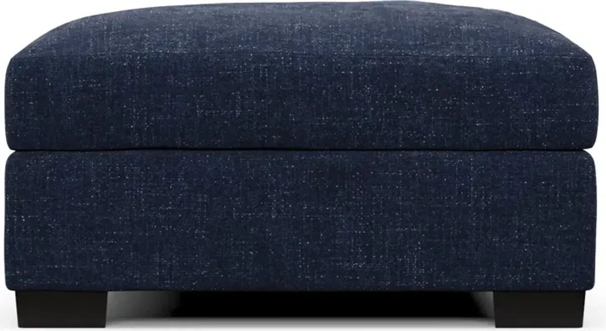 Beckham Hybrid Comfort Ottoman - Sundar Navy
