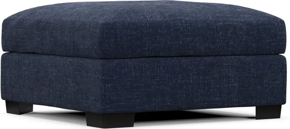 Beckham Hybrid Comfort Ottoman - Sundar Navy