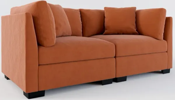 Beckham 2-Piece Hybrid Comfort Sofa - Merrimac Brick